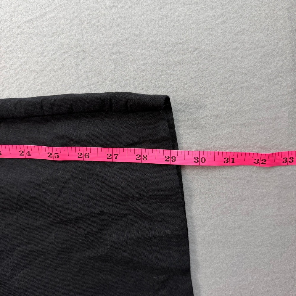 H&M Black Wide Leg Pants 6 Linen High Waist Office Chic Capsule Wardrobe - Picture 7 of 8